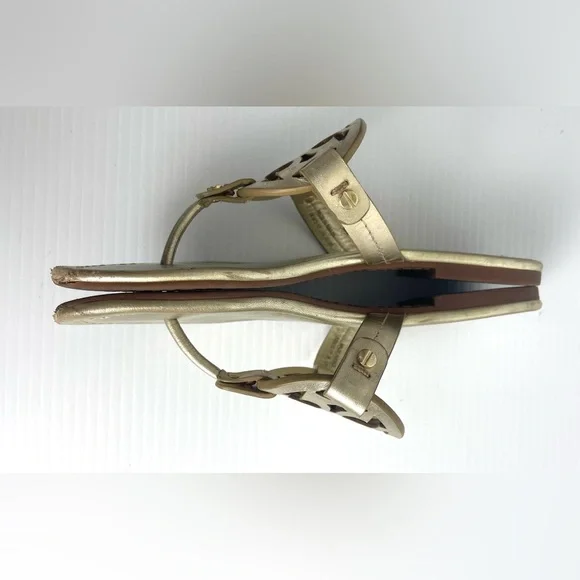 Tory Burch Miller Sandals Gold Women’s Size 6.5 - Picture 9 of 12